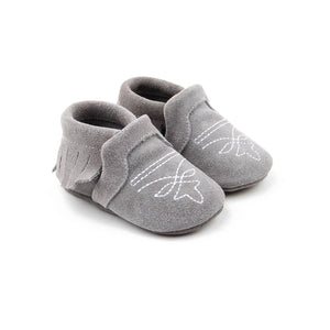 Grey Suede Boot Mocc-RRGSBM