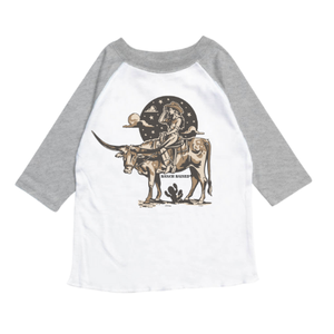 Midnight Cowgirl Baseball Tee